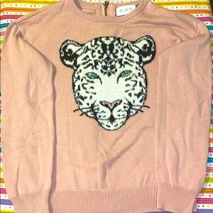 Girls pink sweater